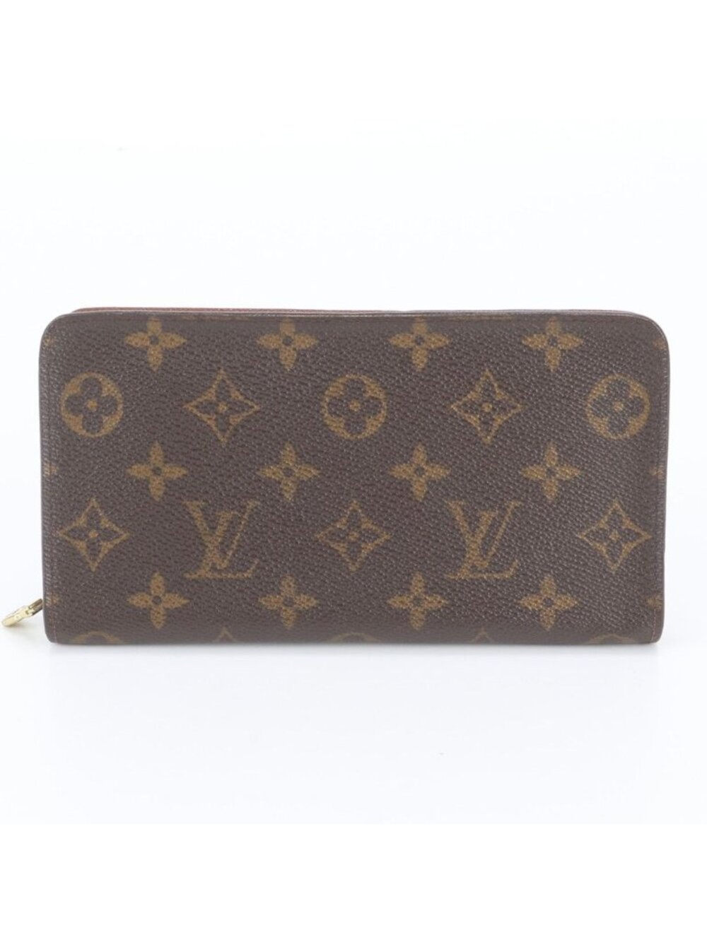 Louis Vuitton Monogram Porto Monnaie Zip Leather Wallet